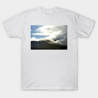 Clouds start to cover the summit of Ben Nevis T-Shirt